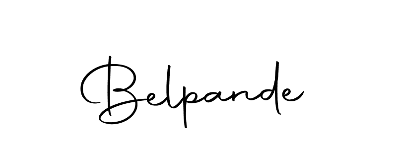 Design your own signature with our free online signature maker. With this signature software, you can create a handwritten (Autography-DOLnW) signature for name Belpande. Belpande signature style 10 images and pictures png