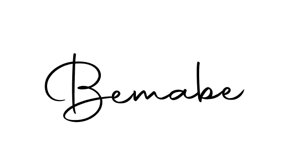 Create a beautiful signature design for name Bemabe. With this signature (Autography-DOLnW) fonts, you can make a handwritten signature for free. Bemabe signature style 10 images and pictures png