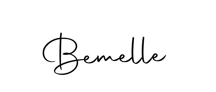 Design your own signature with our free online signature maker. With this signature software, you can create a handwritten (Autography-DOLnW) signature for name Bemelle. Bemelle signature style 10 images and pictures png