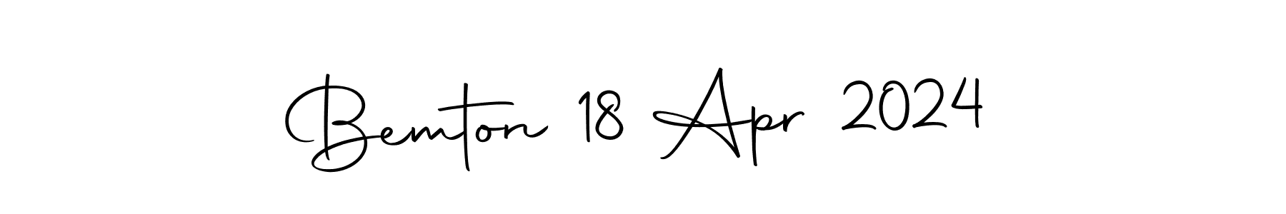 Make a beautiful signature design for name Bemton 18 Apr 2024. With this signature (Autography-DOLnW) style, you can create a handwritten signature for free. Bemton 18 Apr 2024 signature style 10 images and pictures png