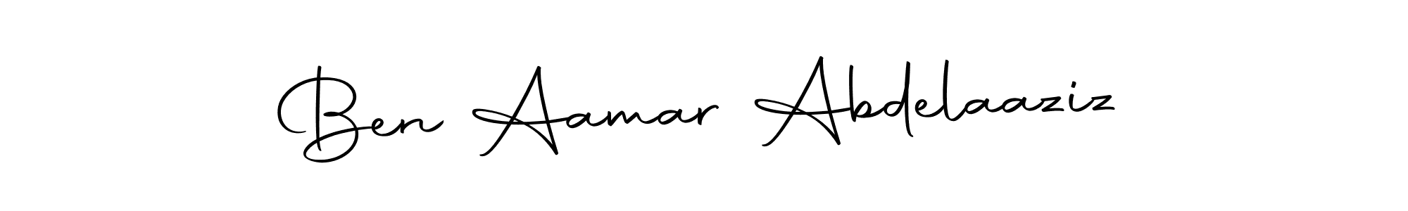 Create a beautiful signature design for name Ben Aamar Abdelaaziz. With this signature (Autography-DOLnW) fonts, you can make a handwritten signature for free. Ben Aamar Abdelaaziz signature style 10 images and pictures png