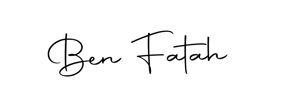 Ben Fatah stylish signature style. Best Handwritten Sign (Autography-DOLnW) for my name. Handwritten Signature Collection Ideas for my name Ben Fatah. Ben Fatah signature style 10 images and pictures png