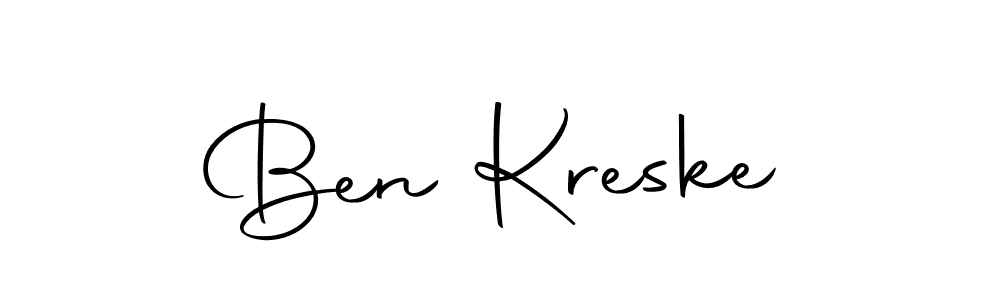You should practise on your own different ways (Autography-DOLnW) to write your name (Ben Kreske) in signature. don't let someone else do it for you. Ben Kreske signature style 10 images and pictures png
