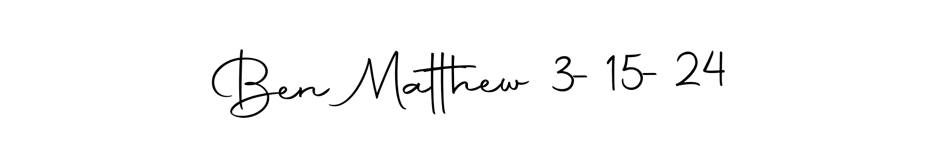 Use a signature maker to create a handwritten signature online. With this signature software, you can design (Autography-DOLnW) your own signature for name Ben Matthew 3-15-24. Ben Matthew 3-15-24 signature style 10 images and pictures png