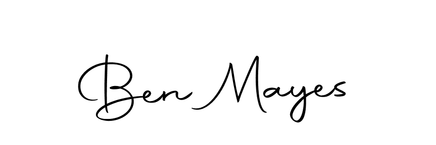 Create a beautiful signature design for name Ben Mayes. With this signature (Autography-DOLnW) fonts, you can make a handwritten signature for free. Ben Mayes signature style 10 images and pictures png