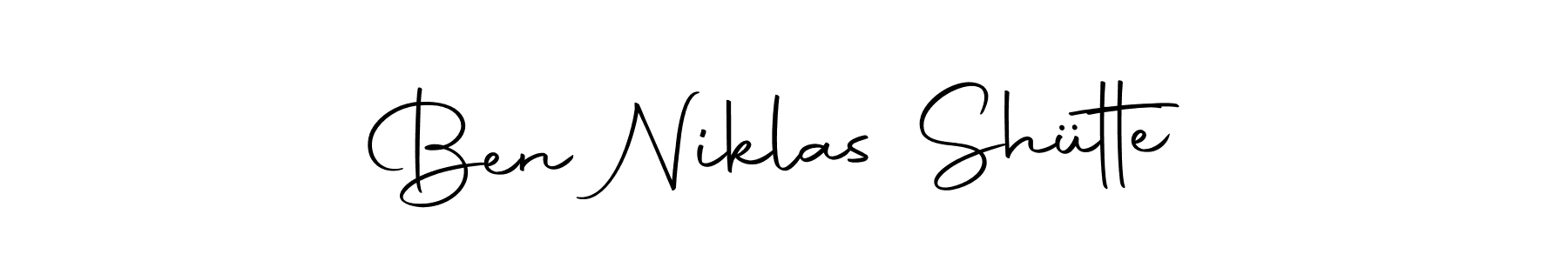 Make a beautiful signature design for name Ben Niklas Shütte. With this signature (Autography-DOLnW) style, you can create a handwritten signature for free. Ben Niklas Shütte signature style 10 images and pictures png