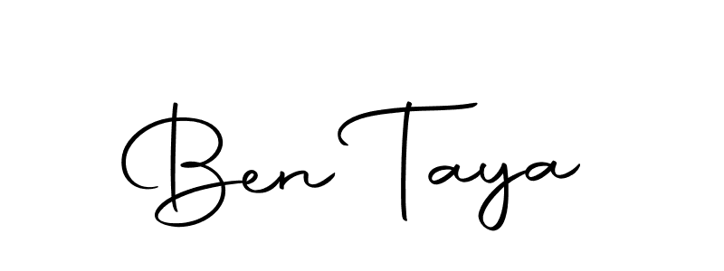 Create a beautiful signature design for name Ben Taya. With this signature (Autography-DOLnW) fonts, you can make a handwritten signature for free. Ben Taya signature style 10 images and pictures png