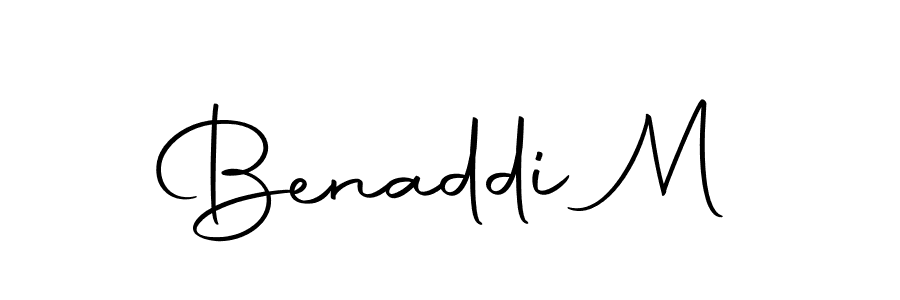 Once you've used our free online signature maker to create your best signature Autography-DOLnW style, it's time to enjoy all of the benefits that Benaddi M name signing documents. Benaddi M signature style 10 images and pictures png