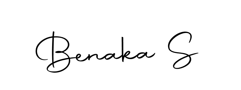 Use a signature maker to create a handwritten signature online. With this signature software, you can design (Autography-DOLnW) your own signature for name Benaka S. Benaka S signature style 10 images and pictures png
