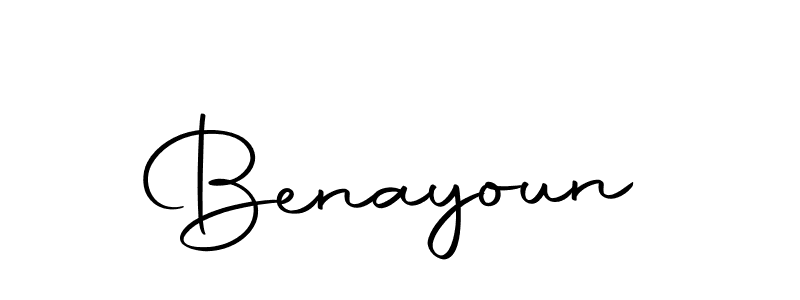 Make a beautiful signature design for name Benayoun. With this signature (Autography-DOLnW) style, you can create a handwritten signature for free. Benayoun signature style 10 images and pictures png