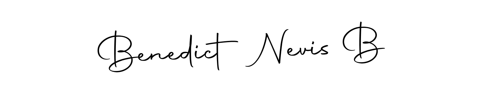 Design your own signature with our free online signature maker. With this signature software, you can create a handwritten (Autography-DOLnW) signature for name Benedict Nevis B. Benedict Nevis B signature style 10 images and pictures png