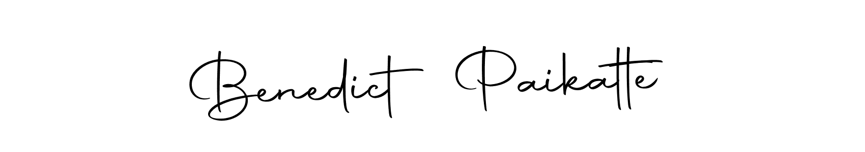 Design your own signature with our free online signature maker. With this signature software, you can create a handwritten (Autography-DOLnW) signature for name Benedict Paikatte. Benedict Paikatte signature style 10 images and pictures png