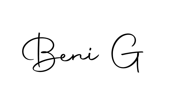 Design your own signature with our free online signature maker. With this signature software, you can create a handwritten (Autography-DOLnW) signature for name Beni G. Beni G signature style 10 images and pictures png