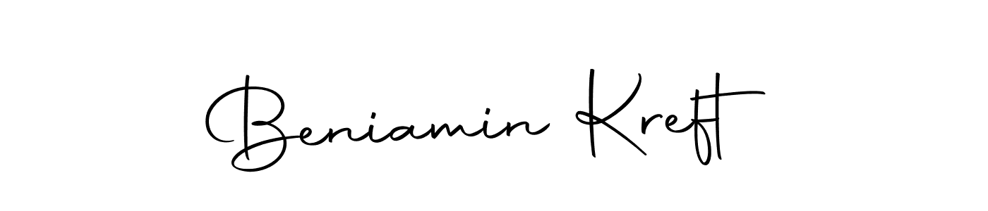 You should practise on your own different ways (Autography-DOLnW) to write your name (Beniamin Kreft) in signature. don't let someone else do it for you. Beniamin Kreft signature style 10 images and pictures png
