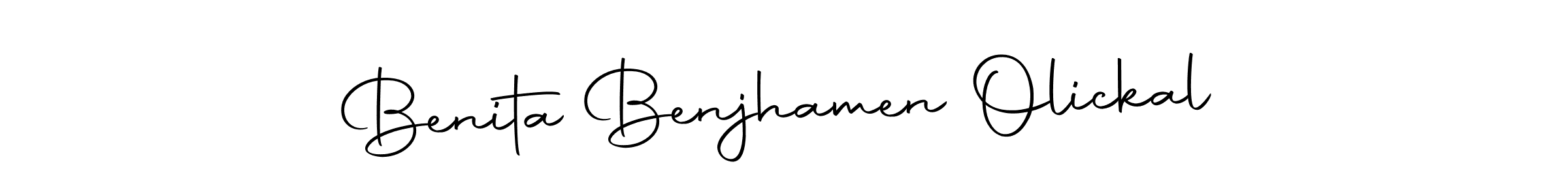 Make a beautiful signature design for name Benita Benjhamen Olickal. With this signature (Autography-DOLnW) style, you can create a handwritten signature for free. Benita Benjhamen Olickal signature style 10 images and pictures png