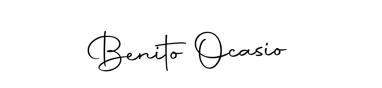 Make a beautiful signature design for name Benito Ocasio. With this signature (Autography-DOLnW) style, you can create a handwritten signature for free. Benito Ocasio signature style 10 images and pictures png