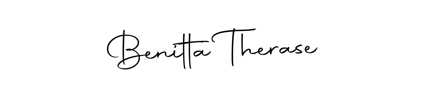 Also we have Benitta Therase name is the best signature style. Create professional handwritten signature collection using Autography-DOLnW autograph style. Benitta Therase signature style 10 images and pictures png