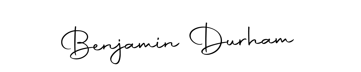Create a beautiful signature design for name Benjamin Durham. With this signature (Autography-DOLnW) fonts, you can make a handwritten signature for free. Benjamin Durham signature style 10 images and pictures png