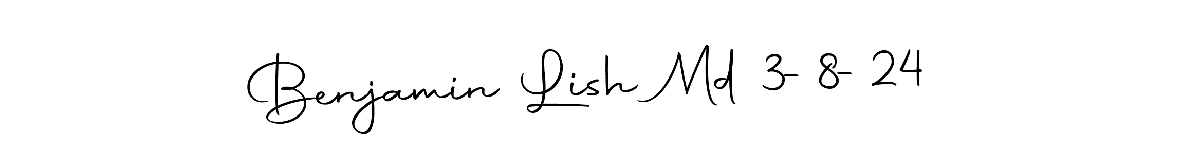 The best way (Autography-DOLnW) to make a short signature is to pick only two or three words in your name. The name Benjamin Lish Md 3-8-24 include a total of six letters. For converting this name. Benjamin Lish Md 3-8-24 signature style 10 images and pictures png
