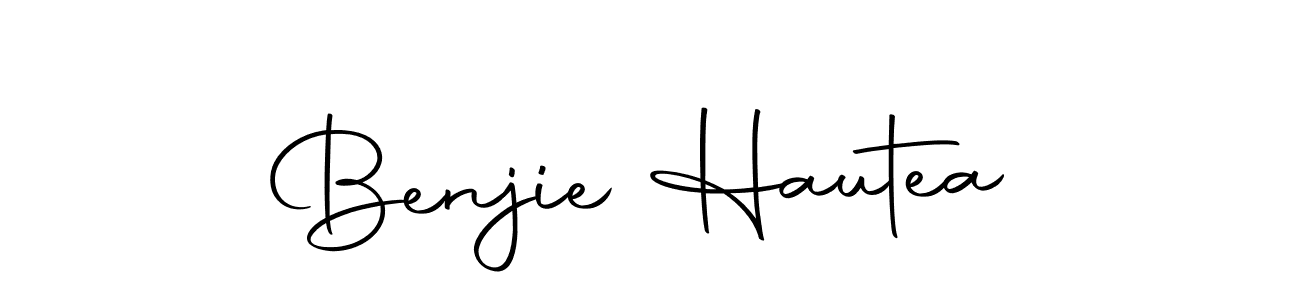 Design your own signature with our free online signature maker. With this signature software, you can create a handwritten (Autography-DOLnW) signature for name Benjie Hautea. Benjie Hautea signature style 10 images and pictures png