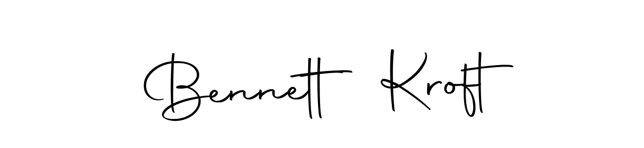 Make a beautiful signature design for name Bennett Kroft. With this signature (Autography-DOLnW) style, you can create a handwritten signature for free. Bennett Kroft signature style 10 images and pictures png
