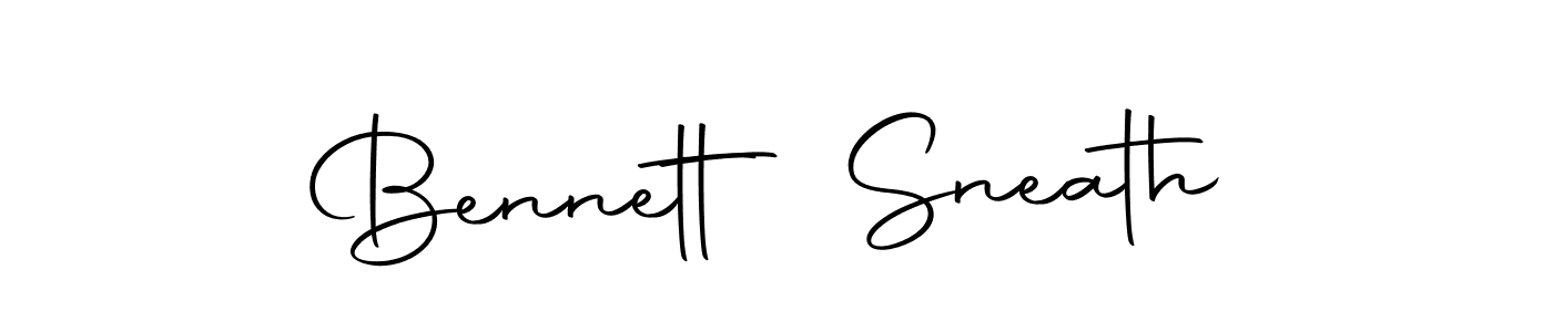 Design your own signature with our free online signature maker. With this signature software, you can create a handwritten (Autography-DOLnW) signature for name Bennett Sneath. Bennett Sneath signature style 10 images and pictures png