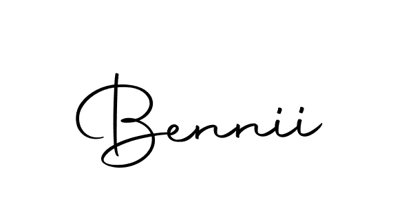 Make a beautiful signature design for name Bennii. With this signature (Autography-DOLnW) style, you can create a handwritten signature for free. Bennii signature style 10 images and pictures png