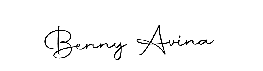 Create a beautiful signature design for name Benny Avina. With this signature (Autography-DOLnW) fonts, you can make a handwritten signature for free. Benny Avina signature style 10 images and pictures png