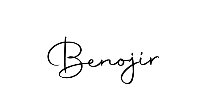 Design your own signature with our free online signature maker. With this signature software, you can create a handwritten (Autography-DOLnW) signature for name Benojir. Benojir signature style 10 images and pictures png