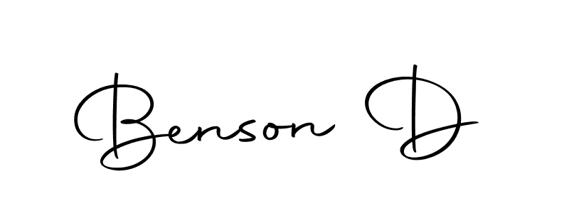 Design your own signature with our free online signature maker. With this signature software, you can create a handwritten (Autography-DOLnW) signature for name Benson D. Benson D signature style 10 images and pictures png