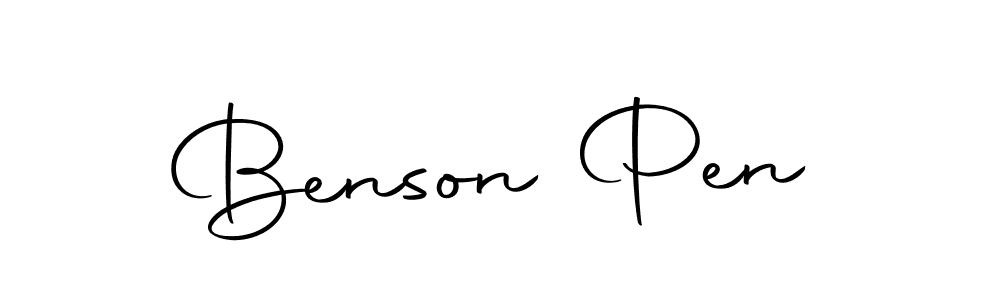 The best way (Autography-DOLnW) to make a short signature is to pick only two or three words in your name. The name Benson Pen include a total of six letters. For converting this name. Benson Pen signature style 10 images and pictures png