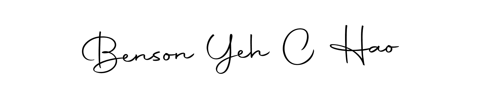 The best way (Autography-DOLnW) to make a short signature is to pick only two or three words in your name. The name Benson Yeh C Hao include a total of six letters. For converting this name. Benson Yeh C Hao signature style 10 images and pictures png