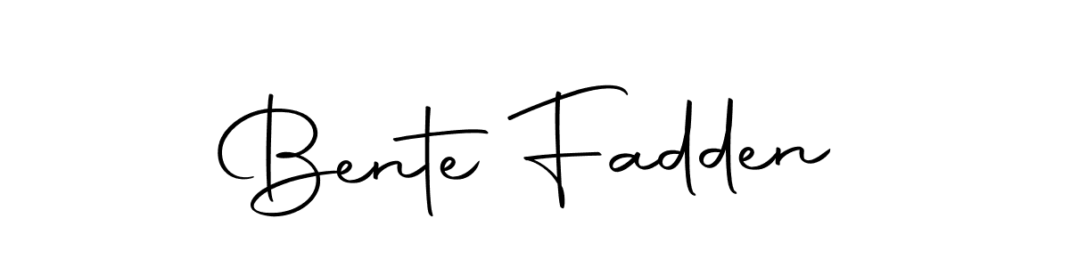 How to make Bente Fadden signature? Autography-DOLnW is a professional autograph style. Create handwritten signature for Bente Fadden name. Bente Fadden signature style 10 images and pictures png