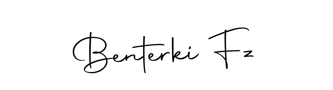 How to make Benterki Fz name signature. Use Autography-DOLnW style for creating short signs online. This is the latest handwritten sign. Benterki Fz signature style 10 images and pictures png