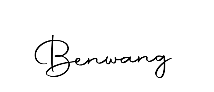 Design your own signature with our free online signature maker. With this signature software, you can create a handwritten (Autography-DOLnW) signature for name Benwang. Benwang signature style 10 images and pictures png