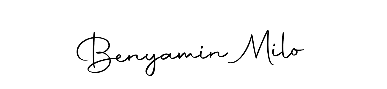 Also we have Benyamin Milo name is the best signature style. Create professional handwritten signature collection using Autography-DOLnW autograph style. Benyamin Milo signature style 10 images and pictures png