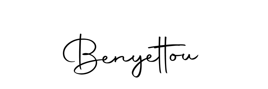 How to make Benyettou name signature. Use Autography-DOLnW style for creating short signs online. This is the latest handwritten sign. Benyettou signature style 10 images and pictures png
