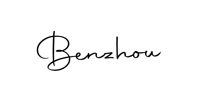 Design your own signature with our free online signature maker. With this signature software, you can create a handwritten (Autography-DOLnW) signature for name Benzhou. Benzhou signature style 10 images and pictures png