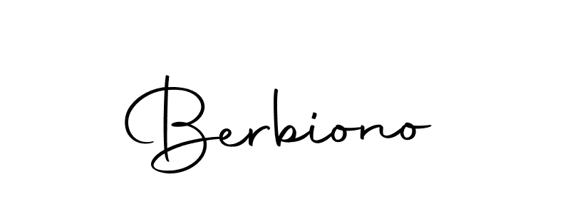 Make a beautiful signature design for name Berbiono. With this signature (Autography-DOLnW) style, you can create a handwritten signature for free. Berbiono signature style 10 images and pictures png