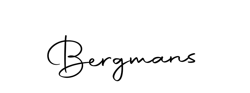 Make a beautiful signature design for name Bergmans. With this signature (Autography-DOLnW) style, you can create a handwritten signature for free. Bergmans signature style 10 images and pictures png