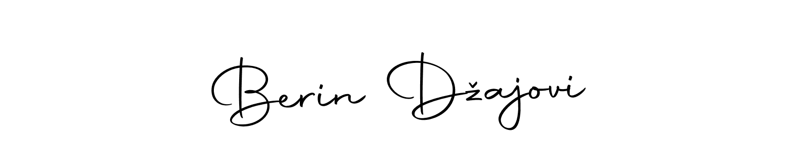 How to make Berin Džajović name signature. Use Autography-DOLnW style for creating short signs online. This is the latest handwritten sign. Berin Džajović signature style 10 images and pictures png