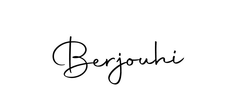 Create a beautiful signature design for name Berjouhi. With this signature (Autography-DOLnW) fonts, you can make a handwritten signature for free. Berjouhi signature style 10 images and pictures png