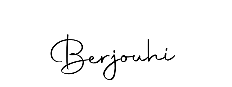 Create a beautiful signature design for name Berjouhi. With this signature (Autography-DOLnW) fonts, you can make a handwritten signature for free. Berjouhi signature style 10 images and pictures png