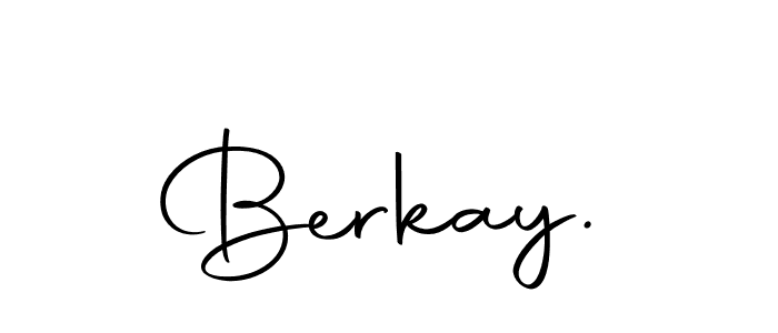 Design your own signature with our free online signature maker. With this signature software, you can create a handwritten (Autography-DOLnW) signature for name Berkay.. Berkay. signature style 10 images and pictures png