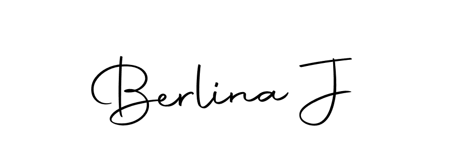 How to make Berlina J signature? Autography-DOLnW is a professional autograph style. Create handwritten signature for Berlina J name. Berlina J signature style 10 images and pictures png