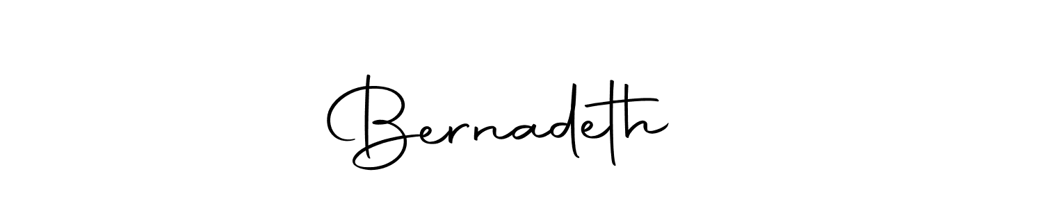 Design your own signature with our free online signature maker. With this signature software, you can create a handwritten (Autography-DOLnW) signature for name Bernadeth♡♡. Bernadeth♡♡ signature style 10 images and pictures png