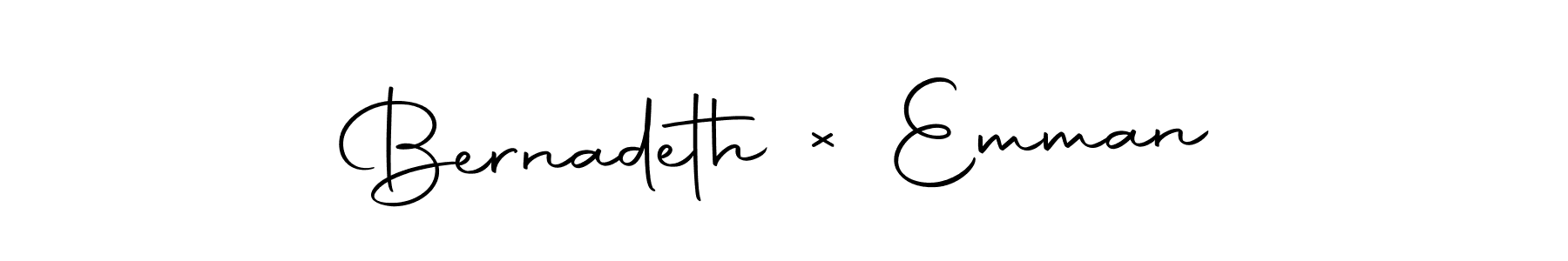 You can use this online signature creator to create a handwritten signature for the name Bernadeth × Emman. This is the best online autograph maker. Bernadeth × Emman signature style 10 images and pictures png