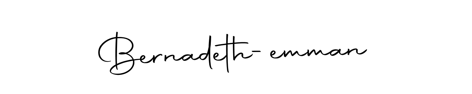 Bernadeth-emman stylish signature style. Best Handwritten Sign (Autography-DOLnW) for my name. Handwritten Signature Collection Ideas for my name Bernadeth-emman. Bernadeth-emman signature style 10 images and pictures png