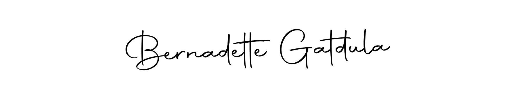 Make a beautiful signature design for name Bernadette Gatdula. Use this online signature maker to create a handwritten signature for free. Bernadette Gatdula signature style 10 images and pictures png