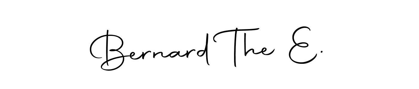You should practise on your own different ways (Autography-DOLnW) to write your name (Bernard The E.) in signature. don't let someone else do it for you. Bernard The E. signature style 10 images and pictures png
